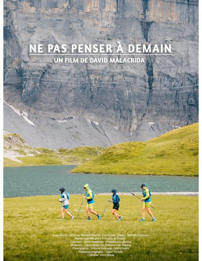 programme Festival de films Femmes en montagne 2022 annecy Talloires NE PAS PENSER A DEMAIN AFFICHE - david malacrida